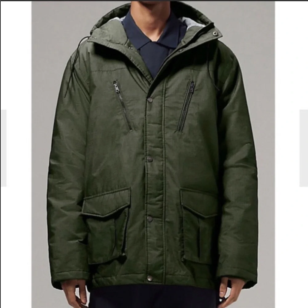 Hoodlamb Technical Windbreaker Hemp Tailor Jacket Heather Green Size Small